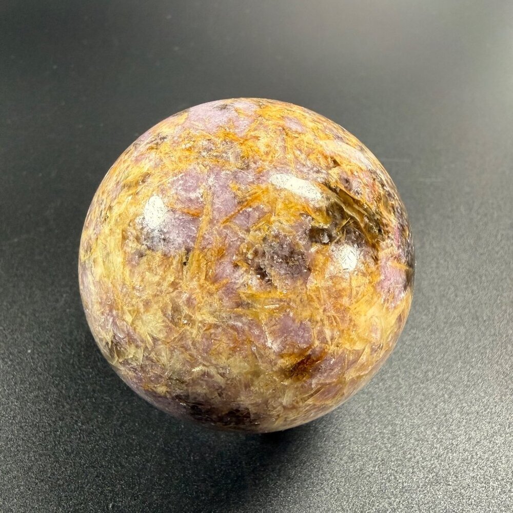 Rare Natural Amethyst Auralite 23 Sphere Stone Orb Healing Crystal  60.3mm 322g - Picture 4 of 9